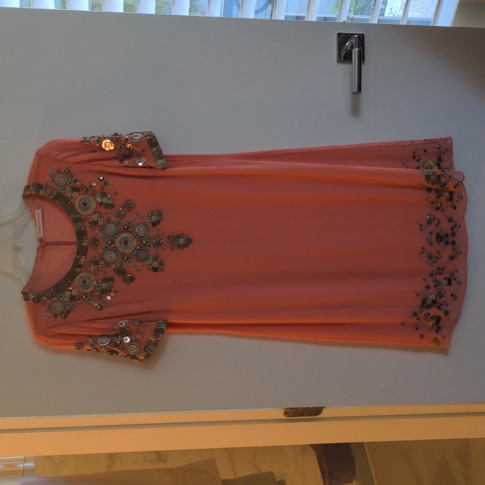 Hand embroidered one of a kind dress